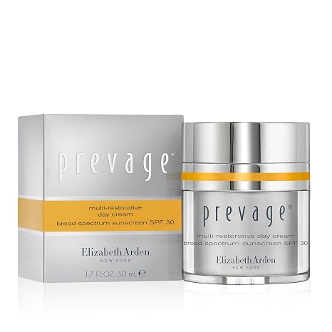 Elizabeth Arden PREVAGE Anti-Aging Face Moisturizer Cream for Women, SPF 30 Broad Spectrum Sunscreen, Reduces Fine Lines & Wrinkles, With Antioxidant Idebenone Technology