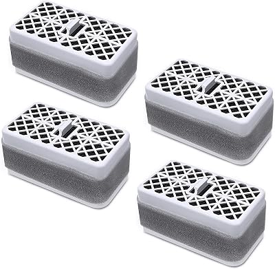 THU6474-01 Deodorizer Filter Replacement 4 Pack for Toto THU6474-01 THU6474#01  THU6072  S550E  C5  C2  SW3074 SW3054T40  SW3056T40, Bathroom Toilet Carbon Filter