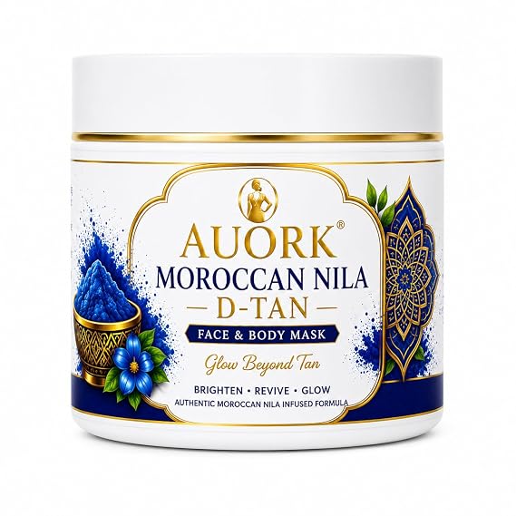 Moroccan Nila D-Tan Face & Body Mask for Men & Women, 100g