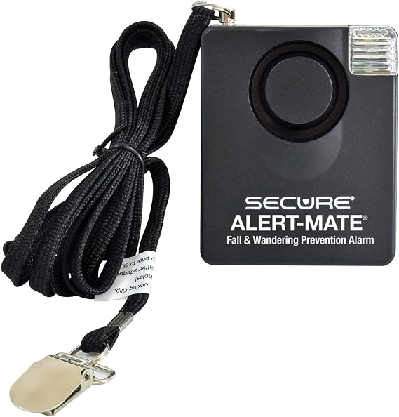 Secure Safety Solutions Alert-Mate Pull Cord Chair & Bed Alarm - Elderly Fall Prevention, Dementia Patient Monitoring, Know When They Get Up