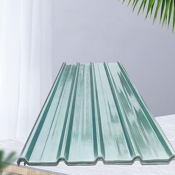 Clear Roofing Sheet, Insulating Roofing Cladding, 2.2mm Thick FRP Daylighting Panels, Building Roof Cladding,UV Protection Transparent Rainproof Board,Roof Panels, 35x71in