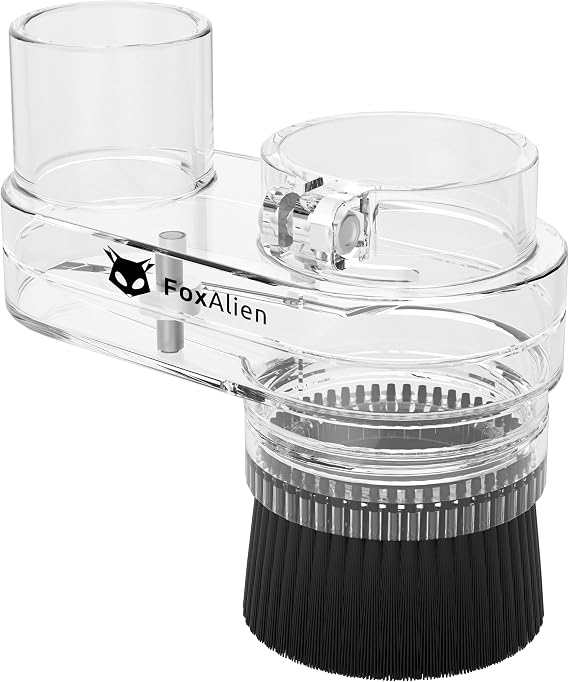 FoxAlien 42mm Diameter Dust Shoe for Mastuer Pro, Masuter 4040 CNC Router Machine with 60W 42mm Spindle Motor, Hose Diameter 38mm