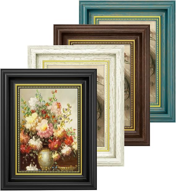 8x10 photo frame - 4Pack Premium Vintage Picture Frames 8x10 for 25.4x20.3 cm Photo Picture Poster, 10x8 Picture Frames for Wall Mount & Tabletop