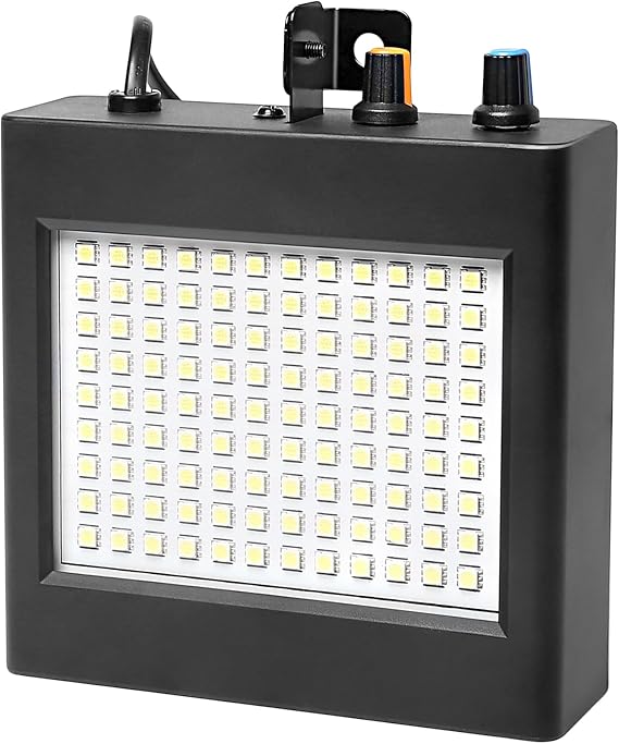 Led Strobe Light,108Pcs White Led flashing light,flashbulb,Stroboflash,Stroboscopic,Black Body, Use For Disco, Ballroom, KTV, Bar ,Club, Party, Wedding