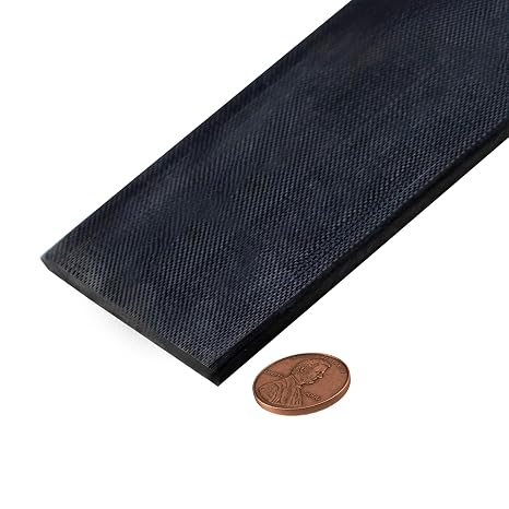 24x2x1/5 Inch Carbon Fiber Board Solid Flat Stock Construction Grade 610x50x5mm
