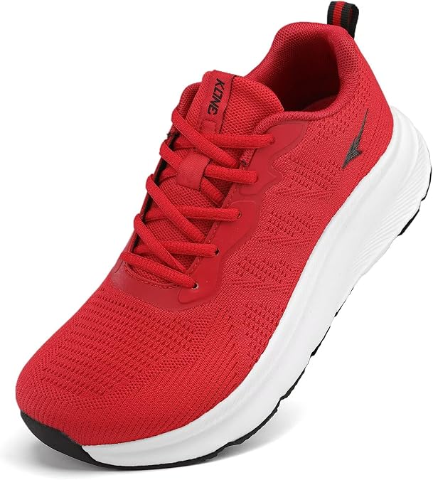 Socviis Wide Toe Box Shoes for Men Cushioned Road Running Shoes Non Slip Mens Walking Sneakers