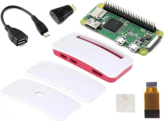 Built-in WiFi and Bluetooth Pi Zero WH, Zero WH Package  with Raspberry Pi Zero W with 40PIN Pre-Soldered GPIO Headers +Mini HDMI to HDMI Adapter +Micro USB OTG Cable