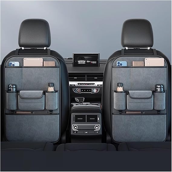 Car Seat Organiser Kids, Car Seat Organiser for Audi 100 C1 Coupe Car Travel Accessories Waterproof, Cover Kids Toy Storage Tissue(MoraIndi Cyan,One Storage)