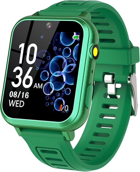 Tixpc Kids Game Smart Watch Boys with 39 Puzzle Games Camera Video Player Pedometer Alarm Clock Calculator Flashlight 12/24 hr HD Touch Screen Kids Watches Toys for 7 8 9 10 11 12 Year Old Boys