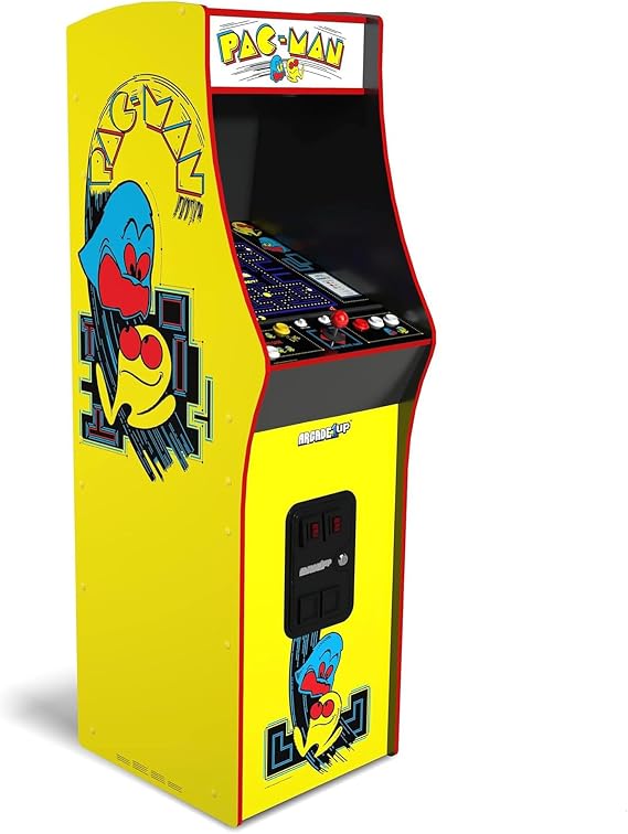 Arcade1Up Pacman Deluxe Arcade Machine for Home - 5 Feet Tall - 14 Classic Game