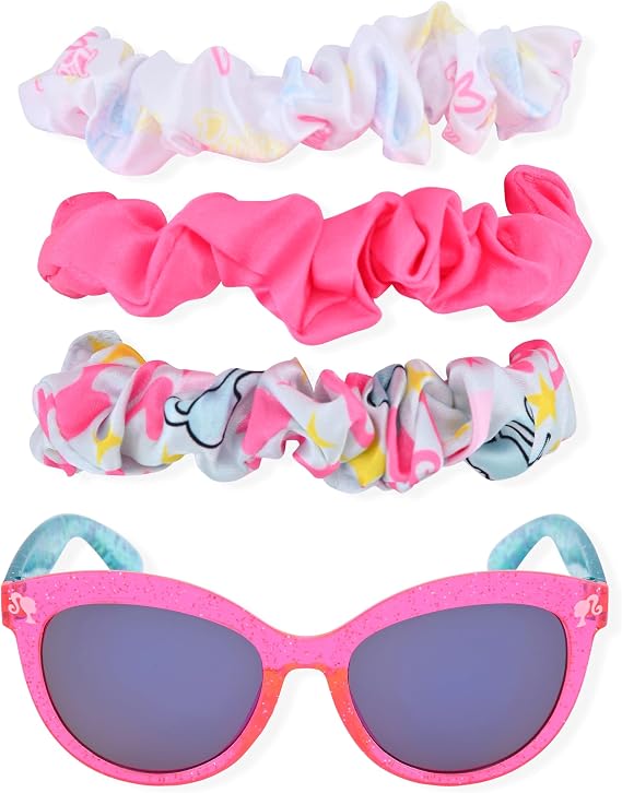 Barbie Girl's Cat Eye Sunglasses and Handled Hard Case Set