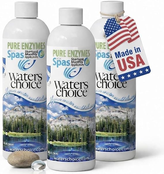Waters Choice Pure Enzymes Hot Tub Cleaner & Spa Water Clarifier, 3 Pack
