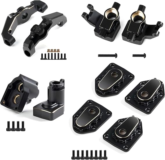 UTB18 Brass Counter Weight Axle Housing Black Coating for Axial RC Crawler 118 UTB18 Capra Unlimited Trail Buggy RTR Upgrade Part E - 5 in 1