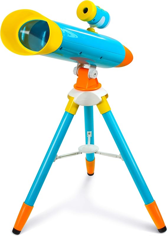 Little Experimenter Projector Telescope for Kids, Children's Telescopes & 24 Space Images, STEM Activity Science Toys, Gifts for Kids, Learning Gifts for Boys & Girls Ages 3 4 5 6-12 Year Old