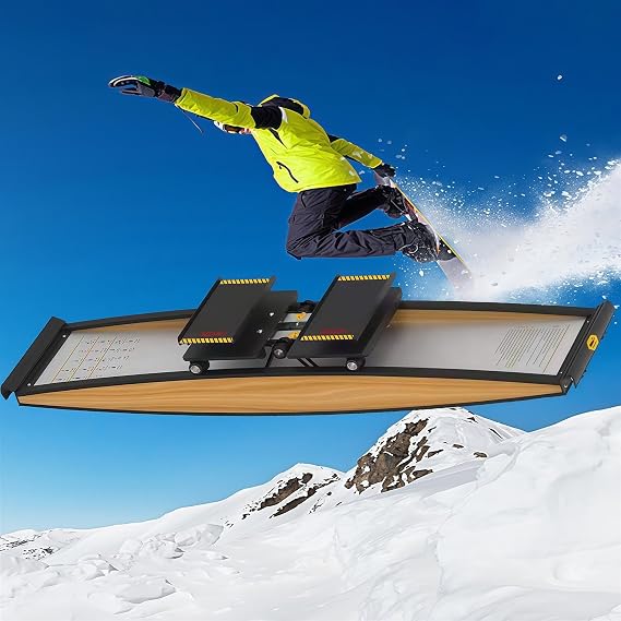 Ski Simulator Training Machine - Strength and Balance Tool Set, 150kg Load for Waist, Abdomen, and Leg Training