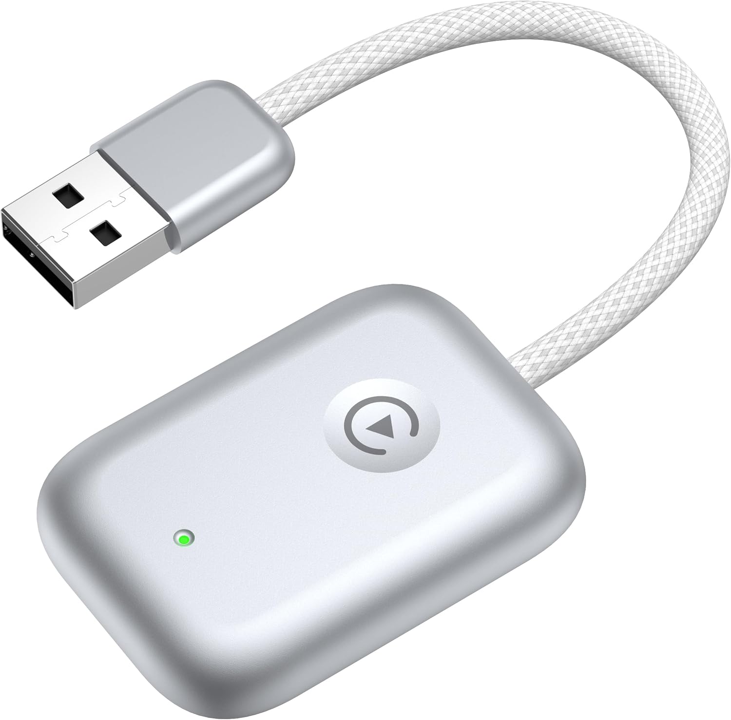 Wireless CarPlay Dongle - Upgrade Wired CarPlay to Wireless for iPhone, Fast & Stable Connection Silver