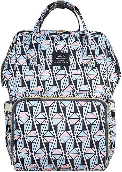 Land diaper bag multi-function waterproof travel backpack nappy bags insulated compartment pockets wipes pocket