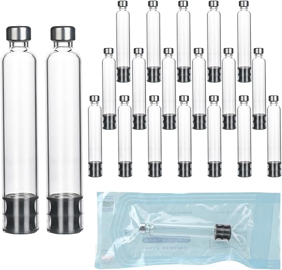 20 Pack 3ml Pen Cartridge, Cartridges for Peptide, V1-V2 Pens, Individually Wrapped (20)