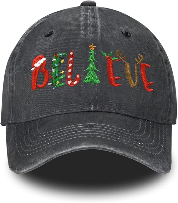 Baseball Cap for Women Men Embroidery Adjustable Washed Distressed Trucker Hat