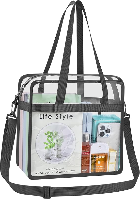 Clear Bag for Stadium Events 12612 Clear Tote Bag