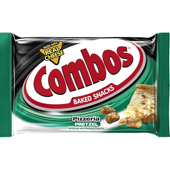 Combos Pizzeria Pretzel Baked Snacks 1.8-Ounce Bag 18-Count Box