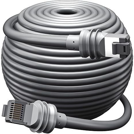 152FT/ 46M Starlink Gen 3 Cable for Starlink Standard Generation 3, Replacement Extension Cable Waterproof Grey