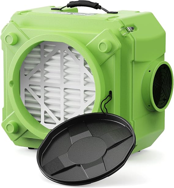 ALORAIR HEPA Air Scrubber with 3 Stage Filtration, Water Damage Restoration