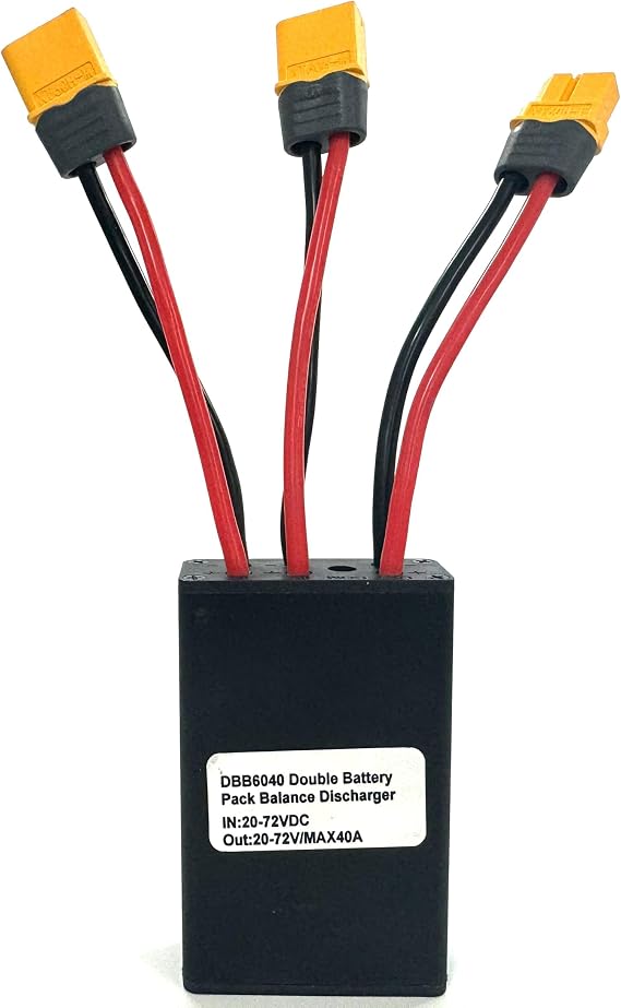40A Dual Battery Balancer for 750W/1000W Electric Bike Two Battery Discharge Converter for Ebike Extend Capacity