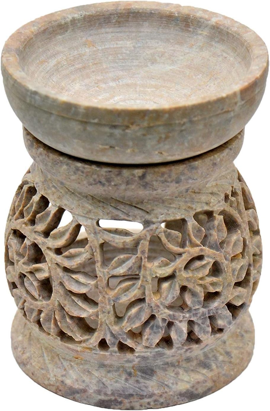 Nirvana Class Grey Color Stone Aroma Burner Oil Diffusers TeaLight Candle Holder Indian Decorative Items