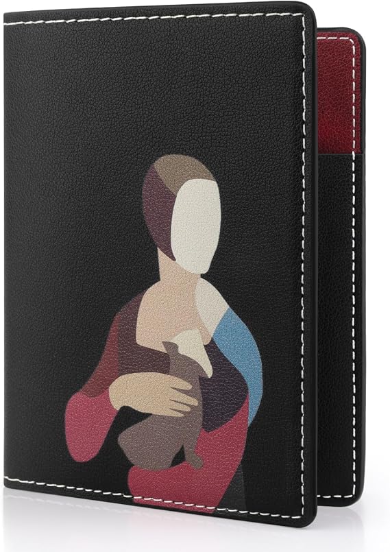 Lychii RFID-blocking Passport Holder Cover, Slim PU Leather Passport Wallet