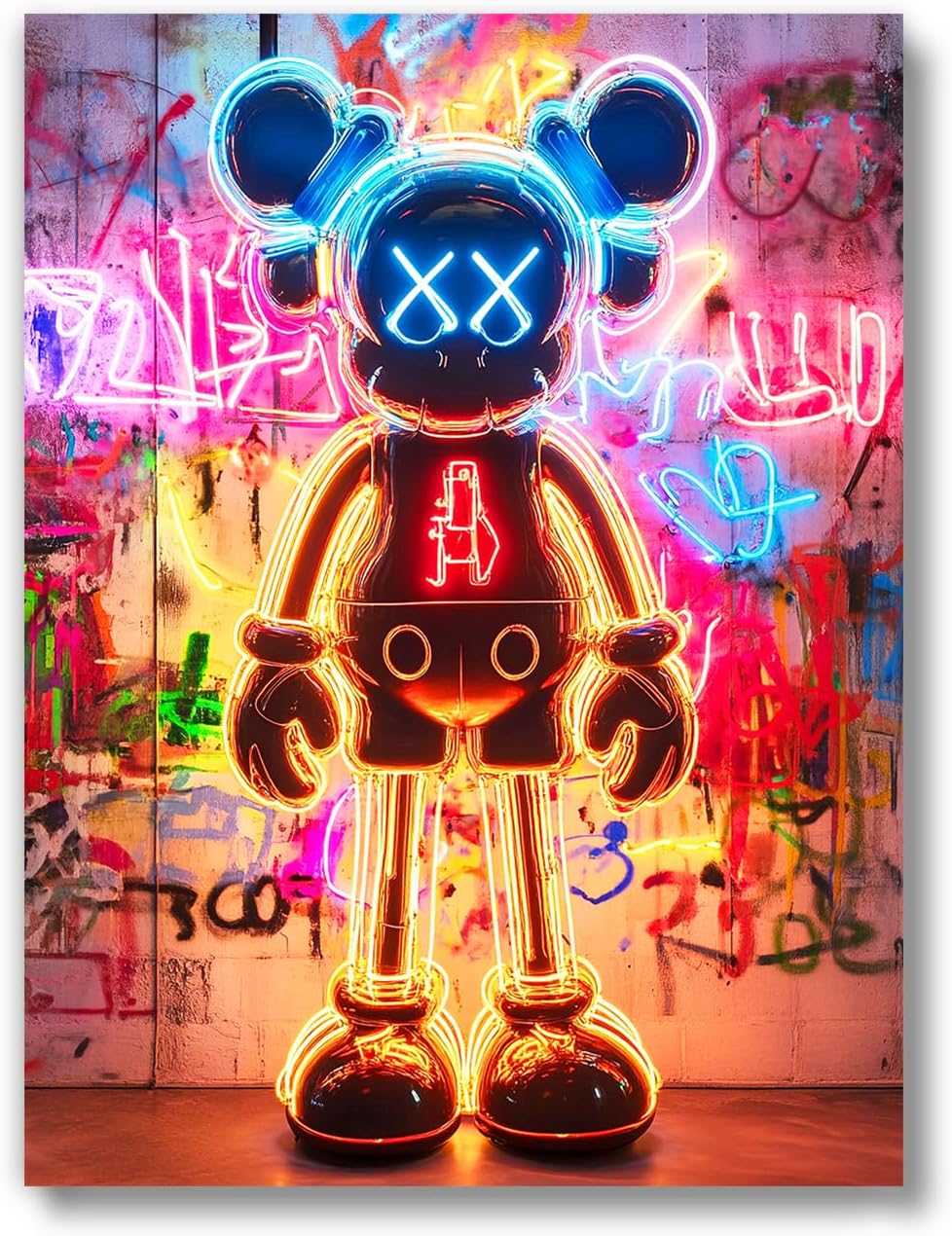 Streetwear Fashion Room Decor UNFRAMED 12 x 16 Michael Jordan Shoes Sneaker Poster Sneakerhead Posters Air Jordans Teen Boy Room Girl Room Wall Art Prints Bedroom, Dorm, Desk - Rainbow Neon K