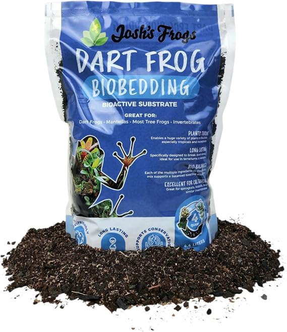 Josh's Frogs Dart Frog Biobedding Bioactive Vivarium Substrate (4 Quart)