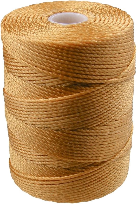 C-LON Bead Cord, Marigold - 0.5mm, 92 Yard Spool