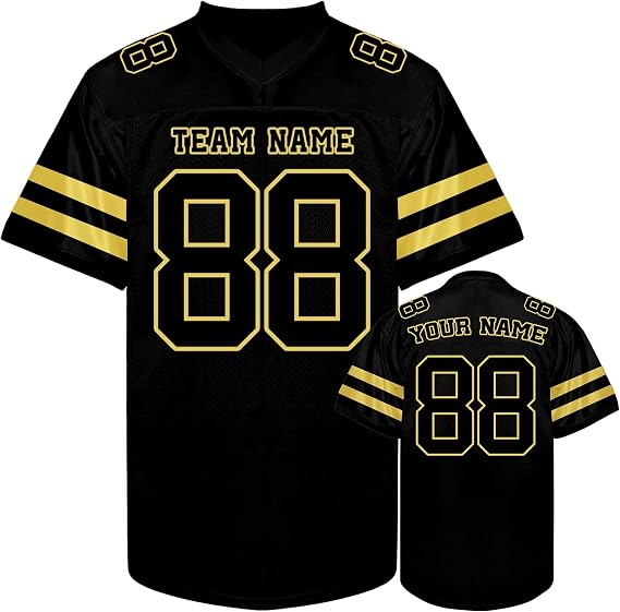Custom Football Jersey Personalized Team Name Number Football Customizable Uniform Football Shirts for Men Women Youth