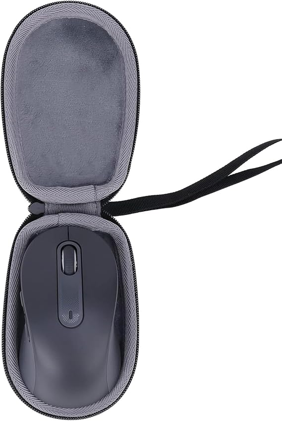 co2CREA Hard Case Compatible with Logitech Signature M650 M550 Wireless Mouse (Small Medium Size, Black)