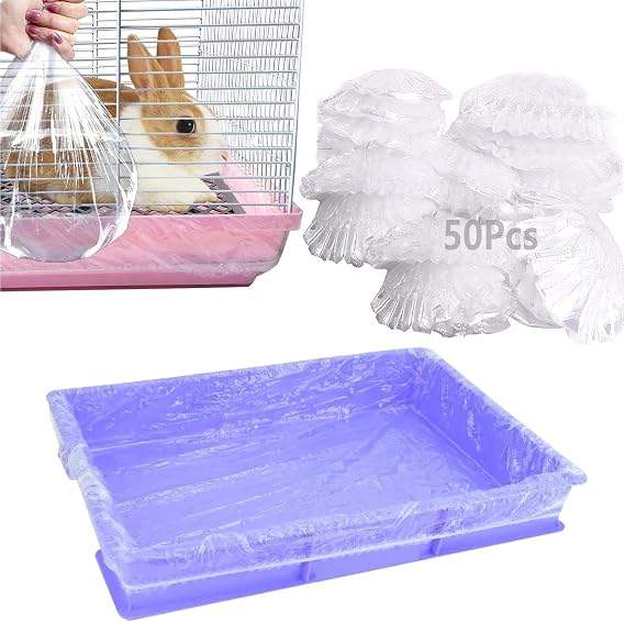 Tfwadmx 50PCS 27"x19" Disposable Rabbit Cage Liners,Guinea Pig Cage Liner