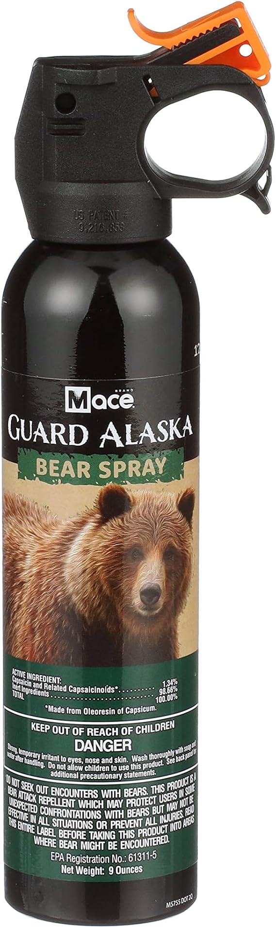 Mace Guard Alaska Bear Spray 20 Foot Range 260 Gram Self-Defense 00153