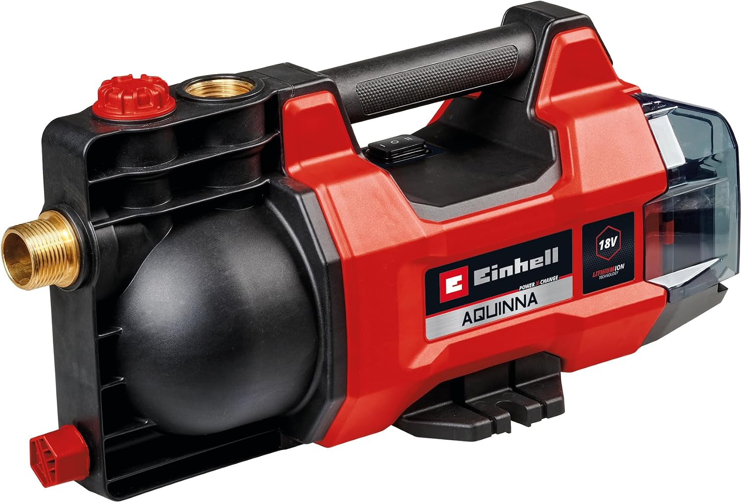 Einhell Cordless Garden Pump AQUINNA 1828 Power X-Change 18 V, Max. 2800 Lh Water Transfer, Max. 2.5 bar, ECOBOOST Mode, Frost Protection, Overload Protection - 4180440