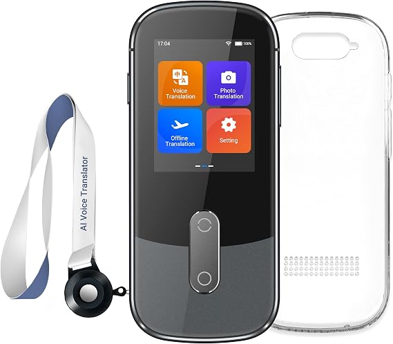 XUPURTLK W09 Language Translator Device No WiFi Needed, 144 Languages | Two-Way Real Time Voice Translation Device, Online/Offline Voice Text Photo Translation for Travel, Business, Learning