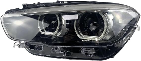 Front Lighting LED Headlights, Automotive Lighting, Compatible with 1 Series F20, Headlights, 15-19 Black(Left with Module)