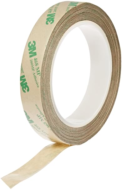 3M 468MP Adhesive Transfer Tape, 0.75" Width x 20yd Length (1 roll)