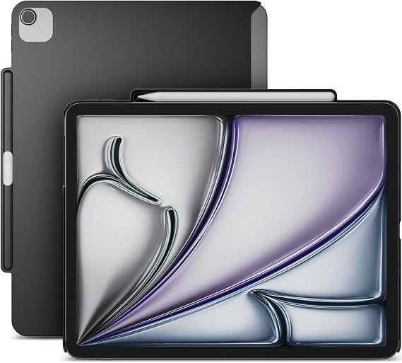 SWITCHEASY CoverBuddy Lite for M3 & M2 iPad Air 13" (2024-2025) - Case Compatible with Magic Keyboard & Smart Keyboard Folio - Black