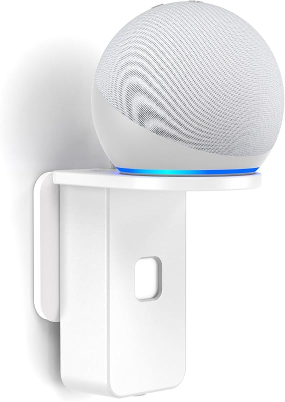 PlusAcc Wall Mount for Dot 5th Gen & Dot 4th Gen & Nest Mini, White