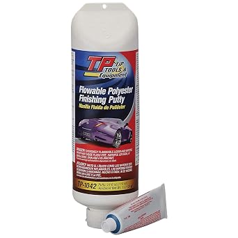 TP Tools Flowable Polyester Glazing Putty TP-1042 for Auto Body Repair, 24 oz