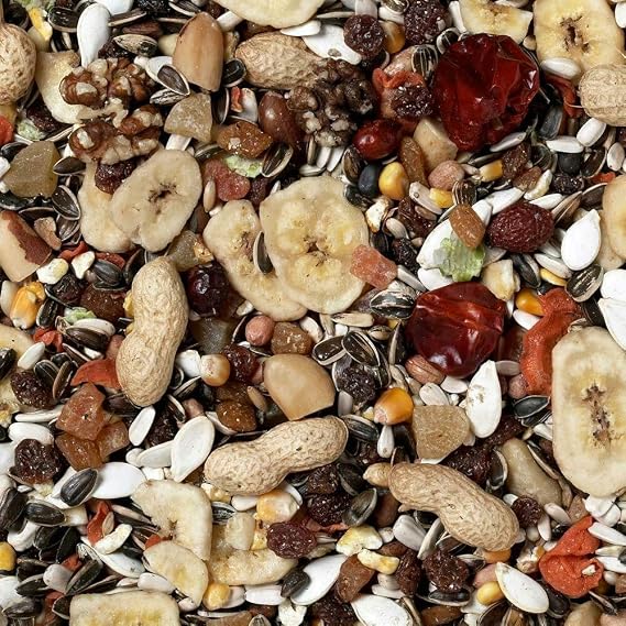 Johnston & Jeff 1kg Premium Fruity Parrot bird seed food sold by Trusty Pet Supplies