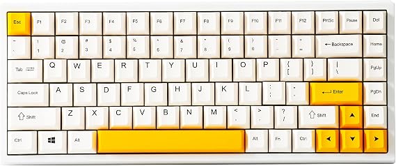 YUNZII KC84S 75% Hot Swappable Mechanical Keyboard,Bluetooth/Wired Keyboard with RGB Backlit, for Mac/Win/Gamers (Gateron Black Switch, KC84S Milk Honey)