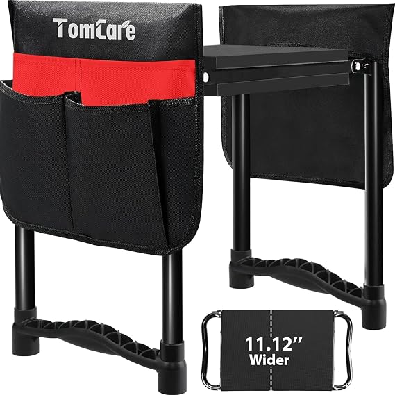 TomCare Garden Kneeler and Seat, 11.12" Kneeling Pad Sturdy Garden Bench