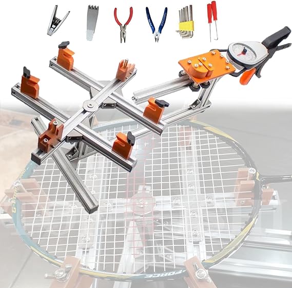 DIY Badminton Stringing Machine, Tabletop Racquet Stringer Machines Racket String Tools with Tools and Accessories