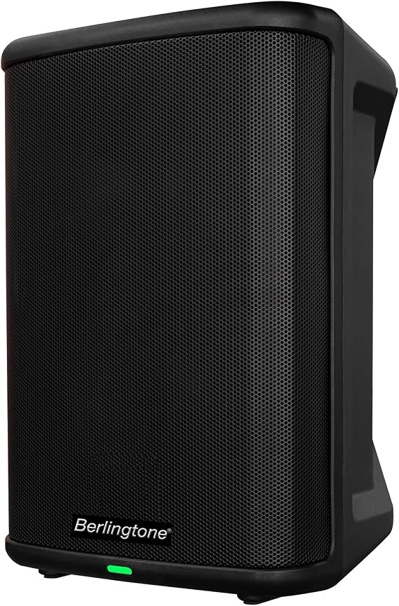 8-Inch 500W Powered PA Speaker System with Bluetooth, Wireless Portable Loud DJ Speaker, TWS, Mic/Guitar Connect, Built-in Rechargeable Battery for Mobile DJ Party Musicians Church Karaoke