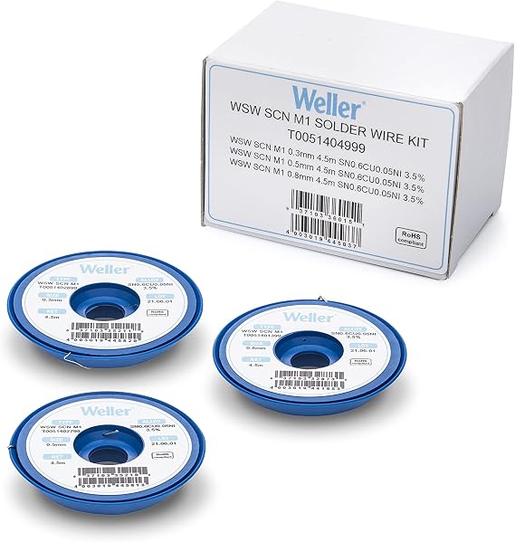 Weller WSW SCN M1 Kit - 0.3/0.5/0.8mm, 21g | T0051404999